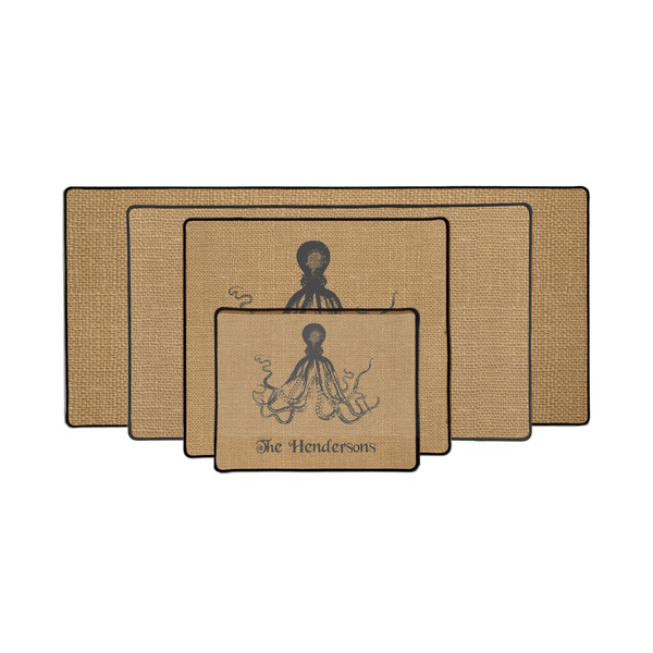 Octopus & Burlap Print Gaming Mats - PARENT/MAIN