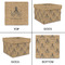 Octopus & Burlap Print Gift Boxes with Lid - Canvas Wrapped - Large - Approval