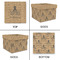 Octopus & Burlap Print Gift Boxes with Lid - Canvas Wrapped - Medium - Approval