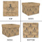 Octopus & Burlap Print Gift Boxes with Lid - Canvas Wrapped - Small - Approval