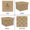 Octopus & Burlap Print Gift Boxes with Lid - Canvas Wrapped - X-Large - Approval