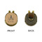 Octopus & Burlap Print Golf Ball Hat Clip Marker - Apvl - GOLD