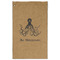 Octopus & Burlap Print Golf Towel - Poly-Cotton Blend w/ Name or Text