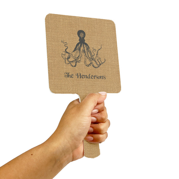 Octopus & Burlap Print Hand Mirrors - Alt View