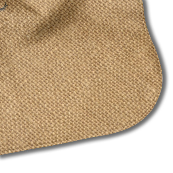 Octopus & Burlap Print Hooded Baby Towel- Detail Corner