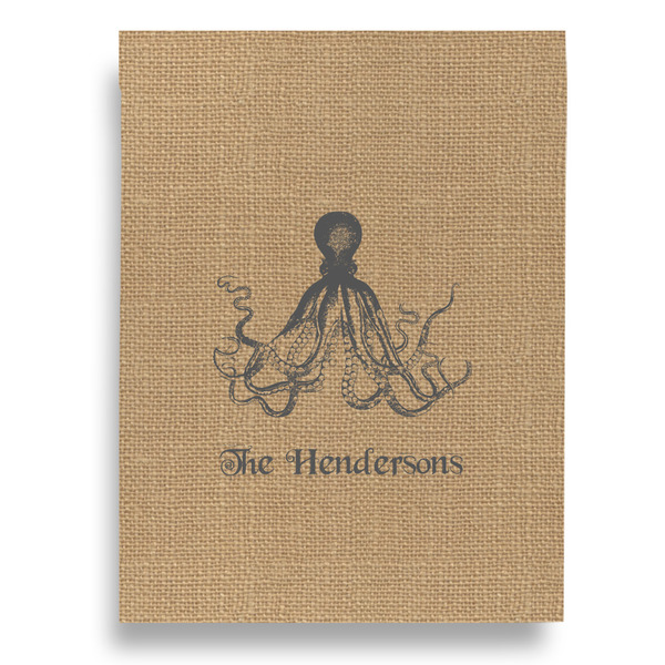 Octopus & Burlap Print House Flags - Single Sided - FRONT