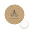 Octopus & Burlap Print Printed Cookie Topper - 1.25" (Personalized)