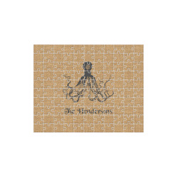 Octopus & Burlap Print 110 pc Jigsaw Puzzle (Personalized)