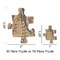 Octopus & Burlap Print Jigsaw Puzzle - Piece Comparison
