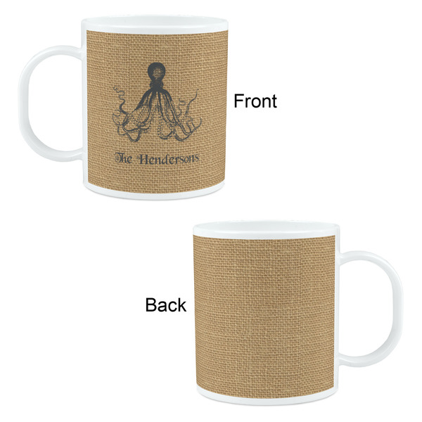 Octopus & Burlap Print Kid's Mug - Apvl
