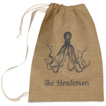 Octopus & Burlap Print Laundry Bag (Personalized)