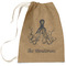 Octopus & Burlap Print Laundry Bag - Large (Personalized)