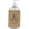 Octopus & Burlap Print Plastic Soap / Lotion Dispenser (16 oz - Large - White) (Personalized)