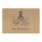 Octopus & Burlap Print Large Rectangle Car Magnet (Personalized)