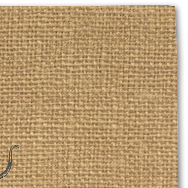 Octopus & Burlap Print Linen Placemat - DETAIL