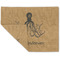 Octopus & Burlap Print Linen Placemat - Folded Corner (double side)