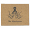 Octopus & Burlap Print Single-Sided Linen Placemat - Single w/ Name or Text