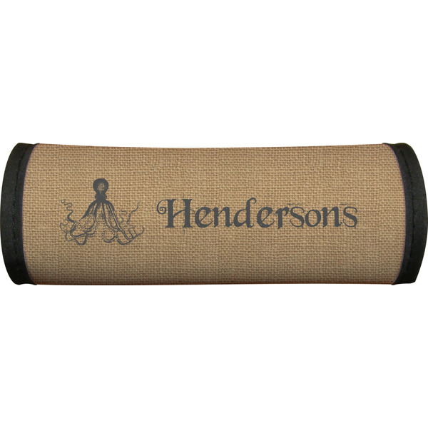 Octopus & Burlap Print Luggage Handle Wrap