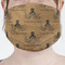 Octopus & Burlap Print Face Mask Cover (Personalized)