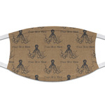 Octopus & Burlap Print Cloth Face Mask (T-Shirt Fabric) (Personalized)
