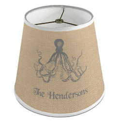 Octopus & Burlap Print Empire Lamp Shade (Personalized)