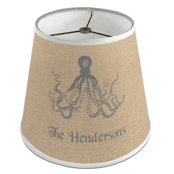 Custom Octopus & Burlap Print Empire Lamp Shade (Personalized)