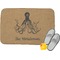 Octopus & Burlap Print Memory Foam Bath Mat (Personalized)