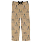 Octopus & Burlap Print Mens Pajama Pants - S (Personalized)