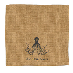 Octopus & Burlap Print Microfiber Dish Rag (Personalized)