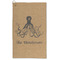 Octopus & Burlap Print Microfiber Golf Towel - Large (Personalized)