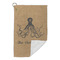 Octopus & Burlap Print Microfiber Golf Towels Small - FRONT FOLDED