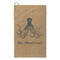 Octopus & Burlap Print Microfiber Golf Towel - Small (Personalized)