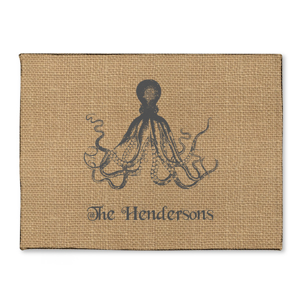Custom Octopus & Burlap Print Microfiber Screen Cleaner (Personalized)
