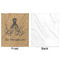Octopus & Burlap Print Minky Blanket - 50"x60" - Single Sided - Front & Back