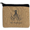 Octopus & Burlap Print Rectangular Coin Purse (Personalized)