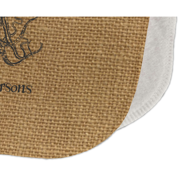 Octopus & Burlap Print Old Burp Detail