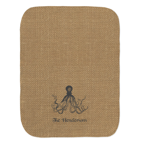 Octopus & Burlap Print Old Burp Flat