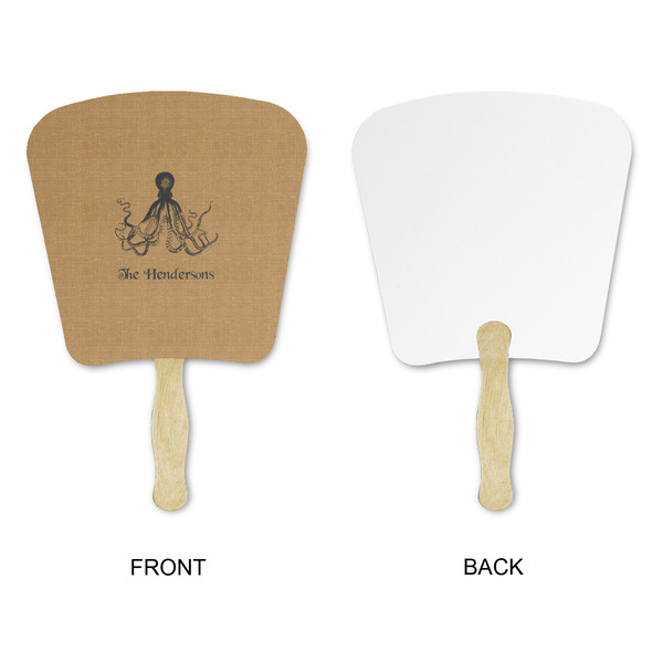 Octopus & Burlap Print Paper Fans - Approval