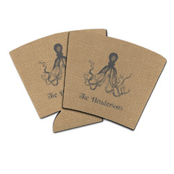 Octopus & Burlap Print Party Cup Sleeve (Personalized)