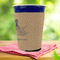 Octopus & Burlap Print Party Cup Sleeves - with bottom - Lifestyle