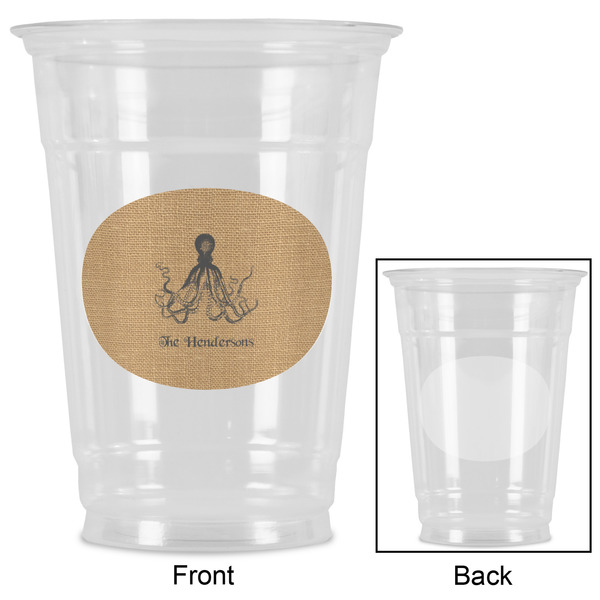 Octopus & Burlap Print Party Cups - 16oz - Approval