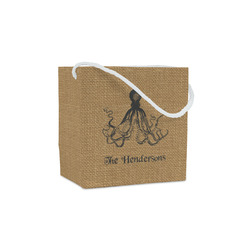 Octopus & Burlap Print Party Favor Gift Bags (Personalized)