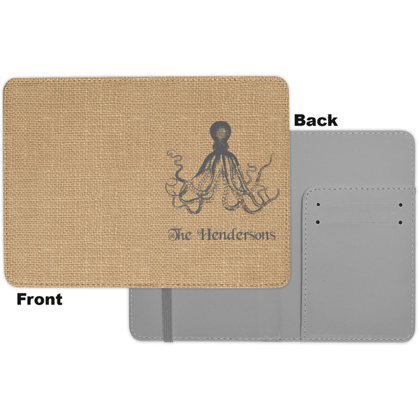 Octopus & Burlap Print Passport Holder - Apvl