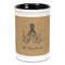 Octopus & Burlap Print Ceramic Pencil Holders - Black
