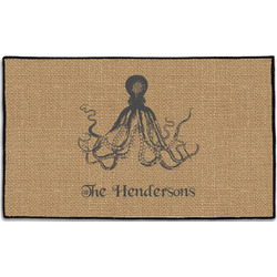 Octopus & Burlap Print Door Mat - 60"x36" (Personalized)