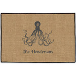 Octopus & Burlap Print Door Mat - 36"x24" (Personalized)