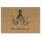 Octopus & Burlap Print Personalized Placemat (Back)
