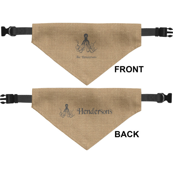 Octopus & Burlap Print Pet Bandana Approval