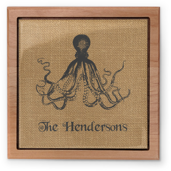 Octopus & Burlap Print Pet Urn - Apvl