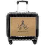 Octopus & Burlap Print Pilot / Flight Suitcase (Personalized)
